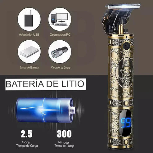 Maquina de cortar el pelo y perfilados de Barba Profesionales Resuxi®