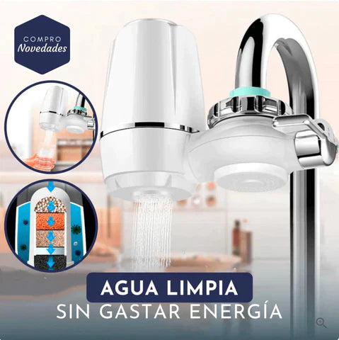 ¡Oferta 2x1! Filtro Purificador de Agua para Grifo - PureWater®.