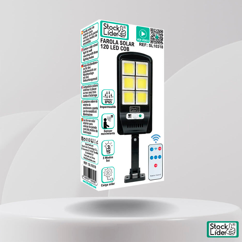 Farola solar 120 LED