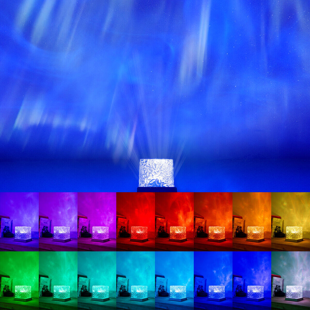 Proyector LED de Auroras Boreales Recargable